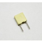 100 pezzi Condensatore Poliestere 100nF (0,1uF) 100V 5% 2,5X6,5X7,2mm Passo 5mm