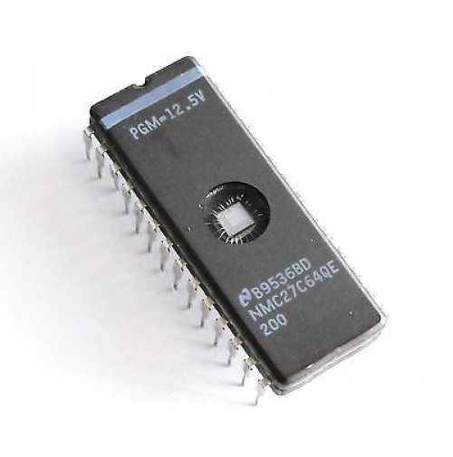 27C64QE-200 (27C64) - Case: CER-DIP28 Memoria EPROM in Ceramica - Finestrata UV 