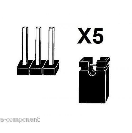 5 ponticelli Jumper di tipo corto con 5 connettori a pettine / strip line 3 poli