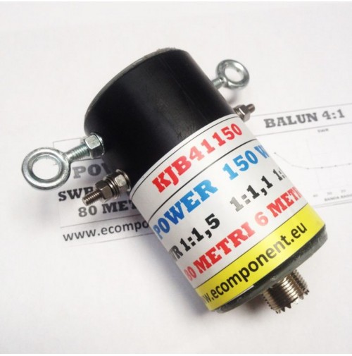 BALUN 4:1 PER ANTENNA 150W  80/40/20/10/6 METRI Mod.KJB41150