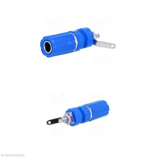 Boccola da da pannello 24 Amp. colore Blue 4mm