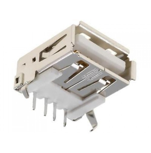 CONNETTORE USB SINGOLO 4 POLI DA CIRCUITO STAMPATO