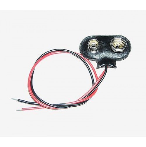 Clips portapila per pile a 9 Volt uscita del cavetto centrale Spedizione Gratis 