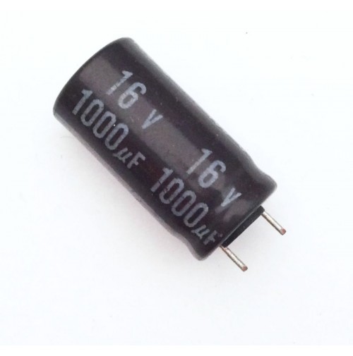 Condensatore Elettrolitico 1000uF 16V 105°C Radiale 10x20mm