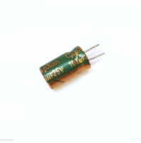 Condensatore Elettrolitico 100uF 25V 105°C Radiale 6x11mm CAPXON