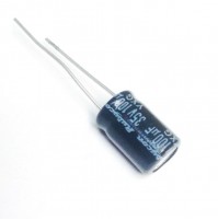 Condensatore Elettrolitico 100uF 35V 105°C Radiale 8x12mm Rubycon