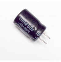 Condensatore Elettrolitico 100uF 50V 85°C Radiale 8x13mm EKE (2 pezzi)