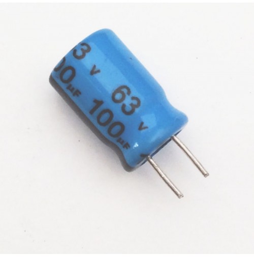 Condensatore Elettrolitico 100uF 63V 85°C Radiale 8x11mm JH (2 pezzi)