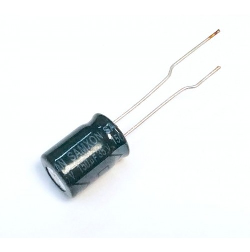 Condensatore Elettrolitico 150uF 35V 105°C Radiale 10x13mm Samxon (2 Pezzi)