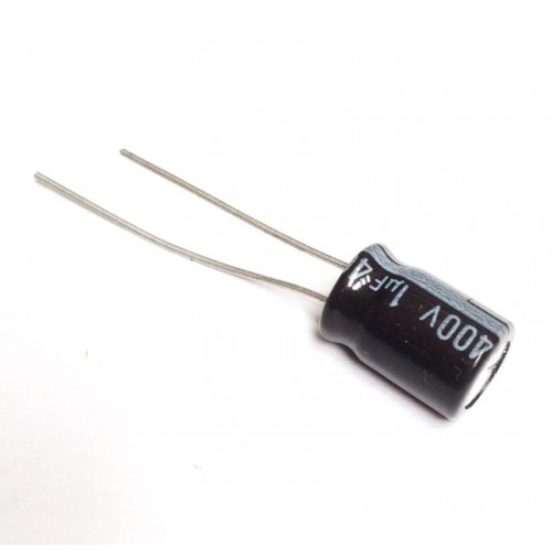 Condensatore Elettrolitico 1uF 400V 105°C Radiale 8x12mm