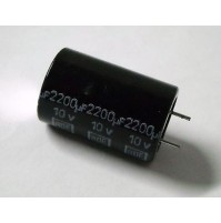 Condensatore Elettrolitico 2200uF 10V -40/+105°C Radiale 25x16mm performato