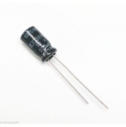 Condensatore Elettrolitico 220uF 10V 105°C Radiale 7x13mm (2 pezzi)