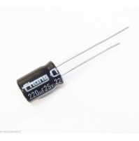 Condensatore Elettrolitico 220uF 25V 105°C Radiale 8x12mm (2 Pezzi)