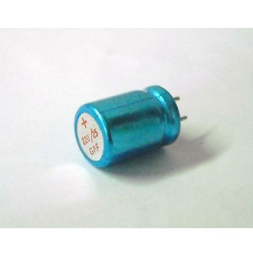 Condensatore Elettrolitico 220uF 25V -40/+85°C Radiale 17x12mm (2 Pezzi)