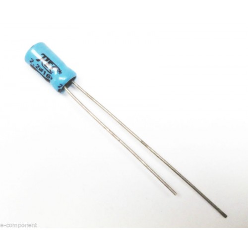 Condensatore Elettrolitico 2,2uF 16V 85°C Radiale 4x8mm (5 Pezzi) TREC