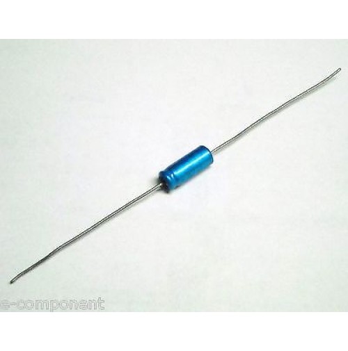 Condensatore Elettrolitico 22uF 25V -25/+85°C Assiale 22x7mm