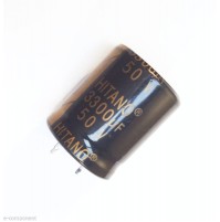 Condensatore Elettrolitico 3300uF 50V 105°C Snap-in Radiale 25x31mm
