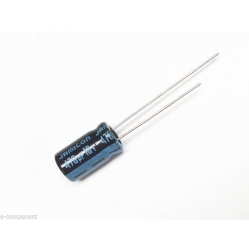 Condensatore Elettrolitico 470uF 10V 85°C Radiale 6x11mm (4 pezzi) JAMICON