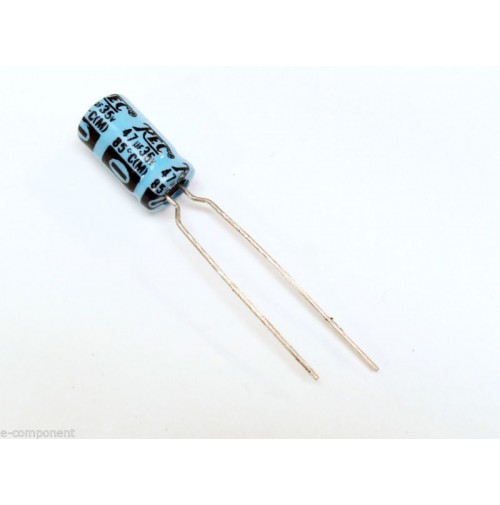 Condensatore Elettrolitico 47uF 35V 85°C Radiale 6x12mm TREC (2 pezzi)