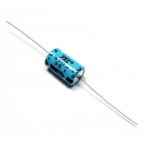 Condensatore Elettrolitico Assiale 470uF 35V 85°C 13x23mm TREC