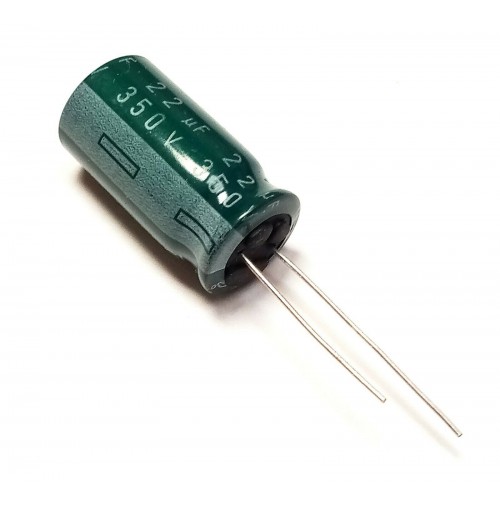 Condensatore Elettrolitico Radiale 22uF 350V 85°C 13x26mm Samsung