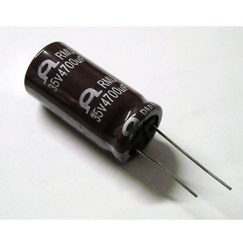 Condensatore Elettrolitico Radiale 4700uF 35V -40/+105°C dimensioni 37mmx18mm