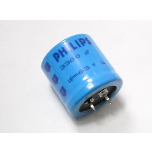 Condensatore Elettrolitico SNAP IN 3300uF 63V -40/+85°C PHILIPS