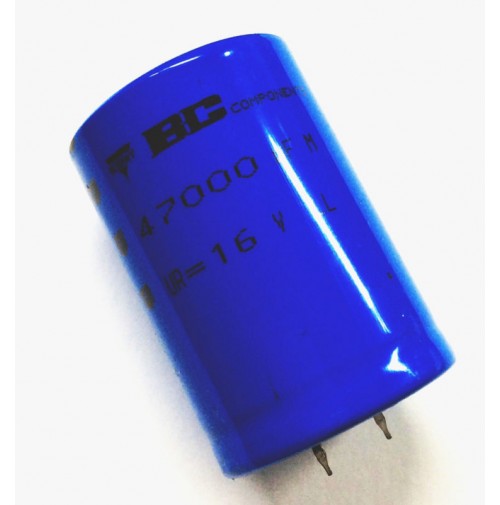 Condensatore Elettrolitico SNAP IN 47000uF 16V 85° Ø35x50mm Vishay