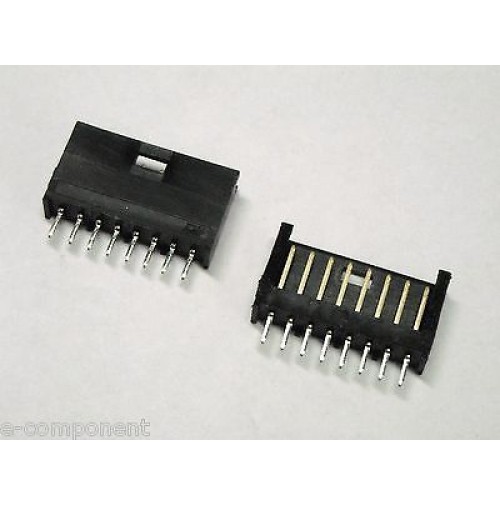 Connetore AMP / TYCO singola fila dorato 8 poli diritto mod.280373-2