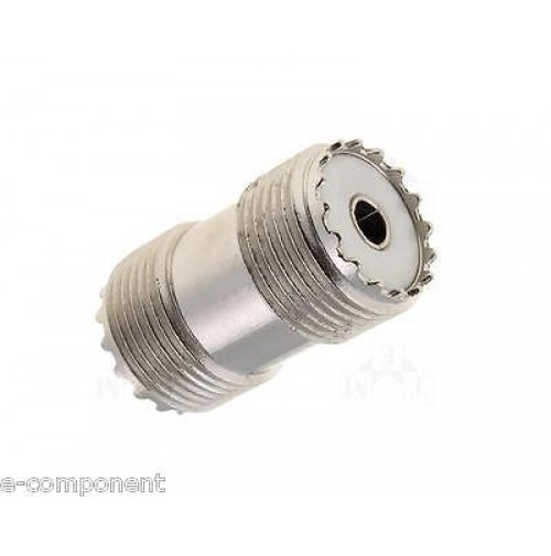 Connettore Adattatore Diritto PL259 Femmina-Femmina UHF