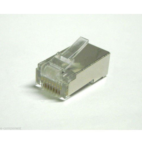 Connettore RJ45 Spina 8 pin a crimpare schermato