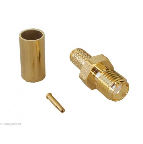 Connettore SMA Femmina crimp per cavo RG58 / XT2400