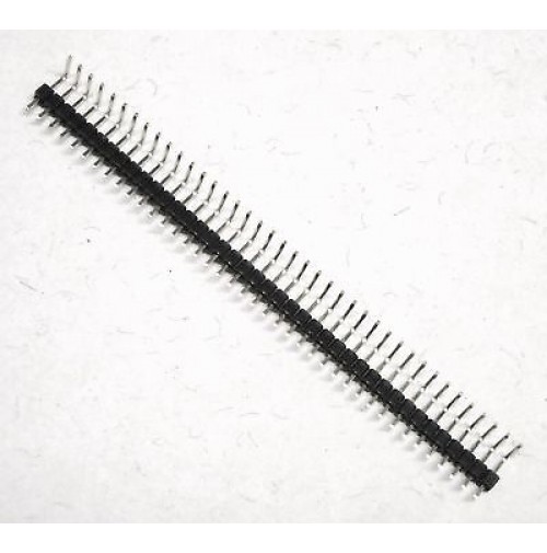 Connettore strip 90 gradi singola fila 40 pin per PCB
