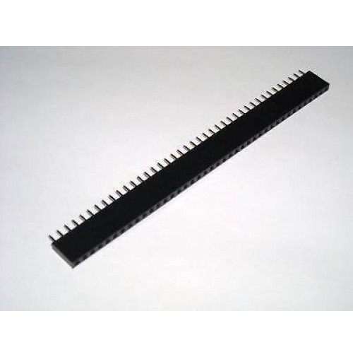 Connettore strip Femmina diritto 40 pins passo 2.54mm