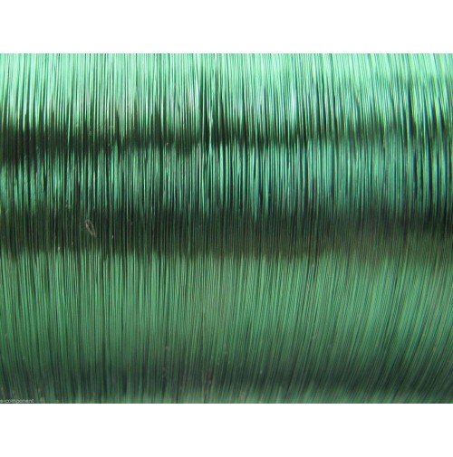 Filo di Rame Smaltato Verde Saldabile per elettronica 0,25mm (2 Metri)