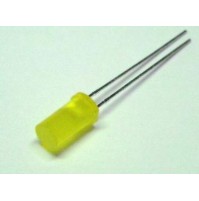 Led Giallo Cilindrico flat front 5mm (4 pezzi)