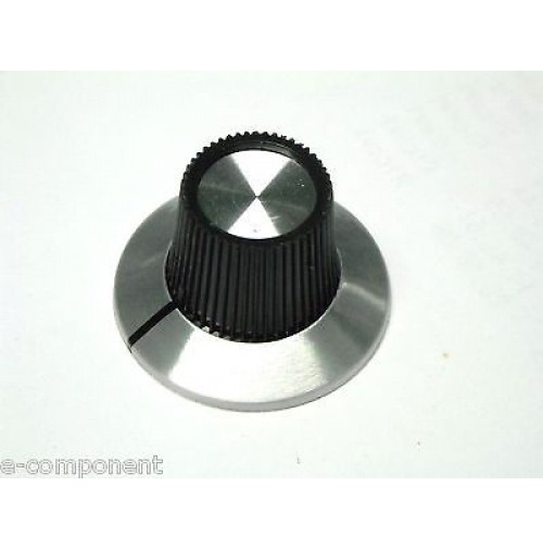 Manopole Potenziometro Manopole Per Potenziometro In Bakelite 33x17mm - Per Chitarra E Basso, Foro 6mm | Set Da 2 Con Viti Set 2 Pezzi Nero