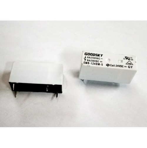 RELE GOODSKY EMR-124DM-5 24VDC BOBINA 24VDC 8A/250VAC