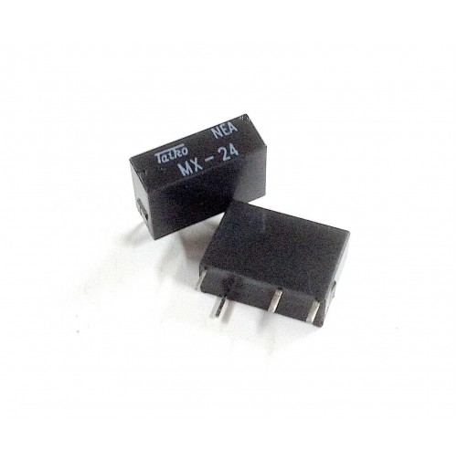  RELE SUBMINIATURE PC BOARD RELAY MX-24 BOBINA 24VDC 1A Marca: TAIRO