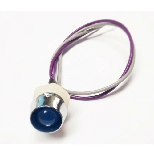 SPIA LUMINOSA LED BLU 24VDC DIAMETRO FORO: 13,5 mm DA PANNELLO