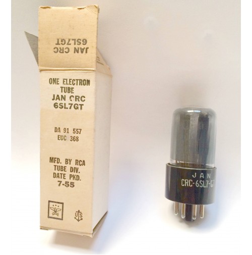 6SL7GT RCA MADE IN USA VALVOLA AUDIO DOPPIO TRIODO NOS