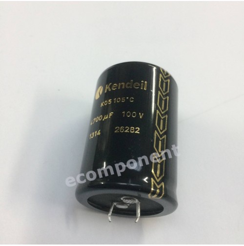 Condensatore Elettrolitico SNAP IN 4700uF 100V 105°C 35x50 KENDEIL Made in Italy