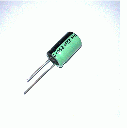 Condensatore Elettrolitico 22uF 250V 105°C Radiale 10x20mm