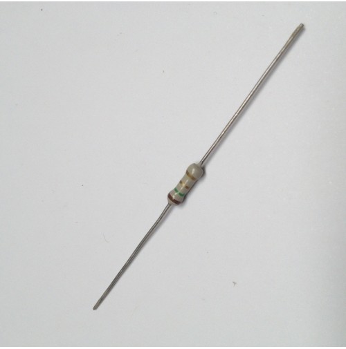 RESISTENZA A STRATO DI CARBONE 1/2W 1,5 OHM 1R5 5% 7X2,5mm. (5 PEZZI)