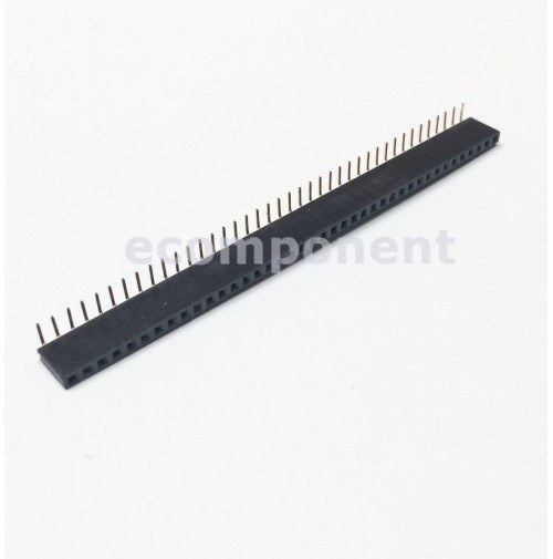 Connettore Femmina 90 gradi 40 pin singola fila passo 2.54mm circuito stampato