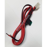 Cavo alimentazione apparati radio rtx yaesu, icom, kenwood. Rosso/Nero 1,5 Metri