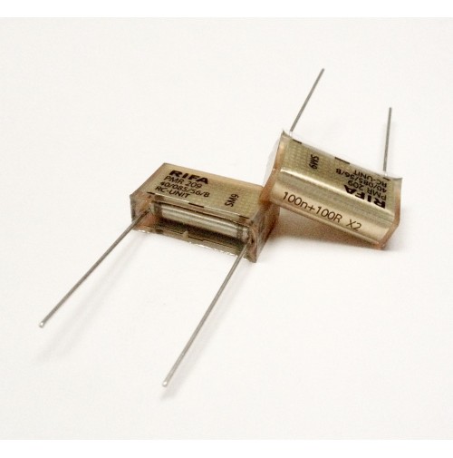 RIFA PMR 209 AB 40/085/56/B RC-UNIT 250VAC SH CAPACITOR 100n+100R X2