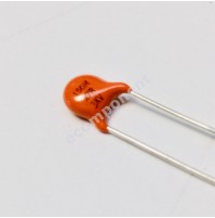 Condensatore Ceramico Radiale 150pF 3KVDC passo 6 mm