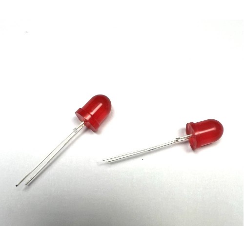 Led Rosso Diametro 8mm (2 pezzi)