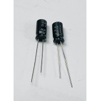 Condensatore Elettrolitico 100uF 25V 105°C Radiale 6x12mm Elite (2 Pezzi)